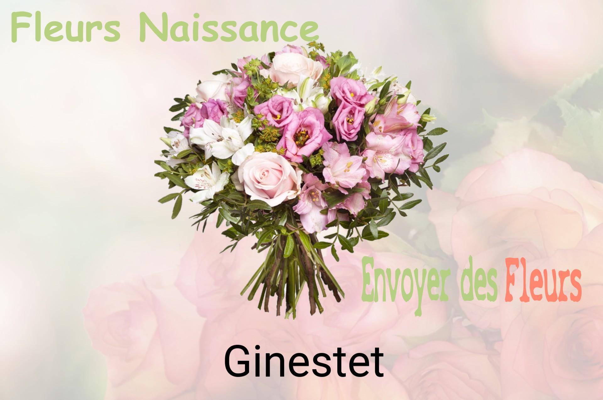 Bouquet de fleurs de naissance livré à Ginestet